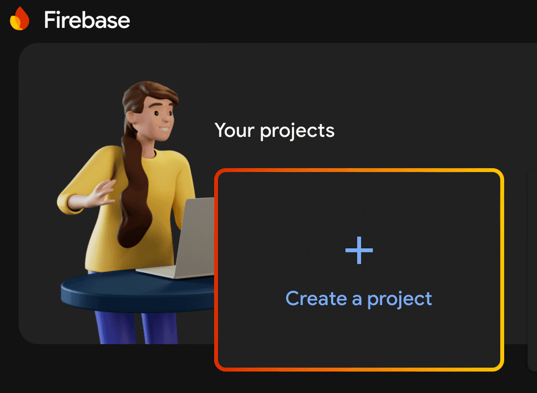 Create a Firebase project