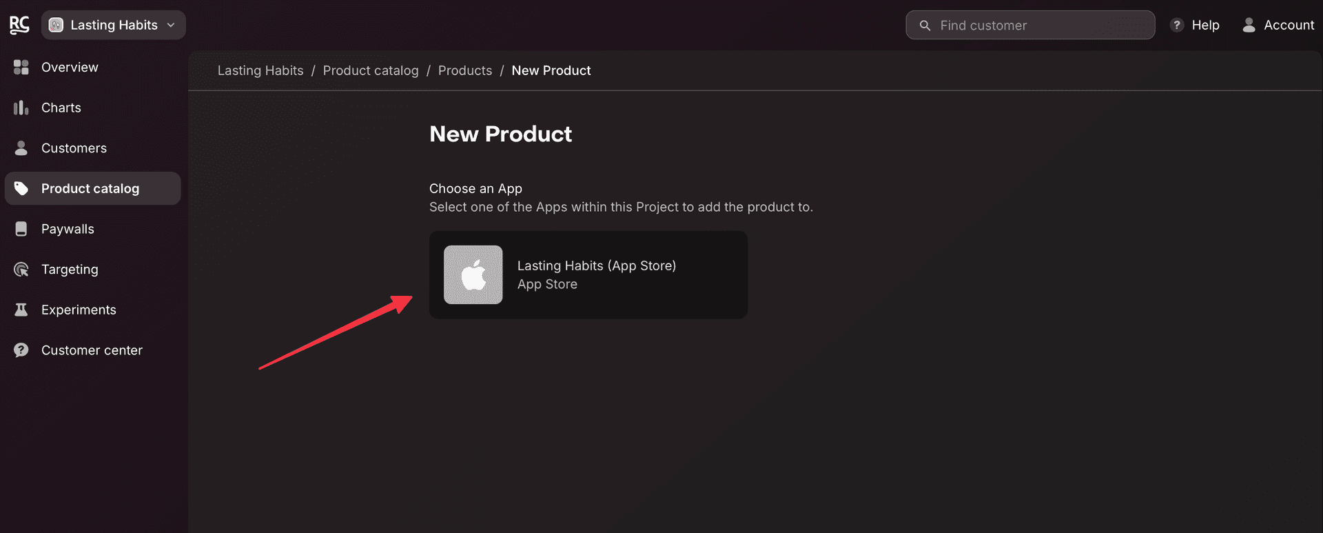 Choose an app