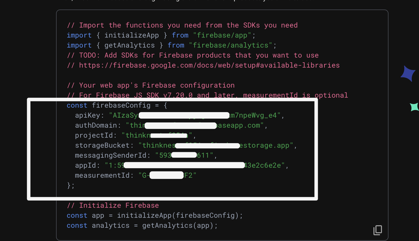 Copy paste to env