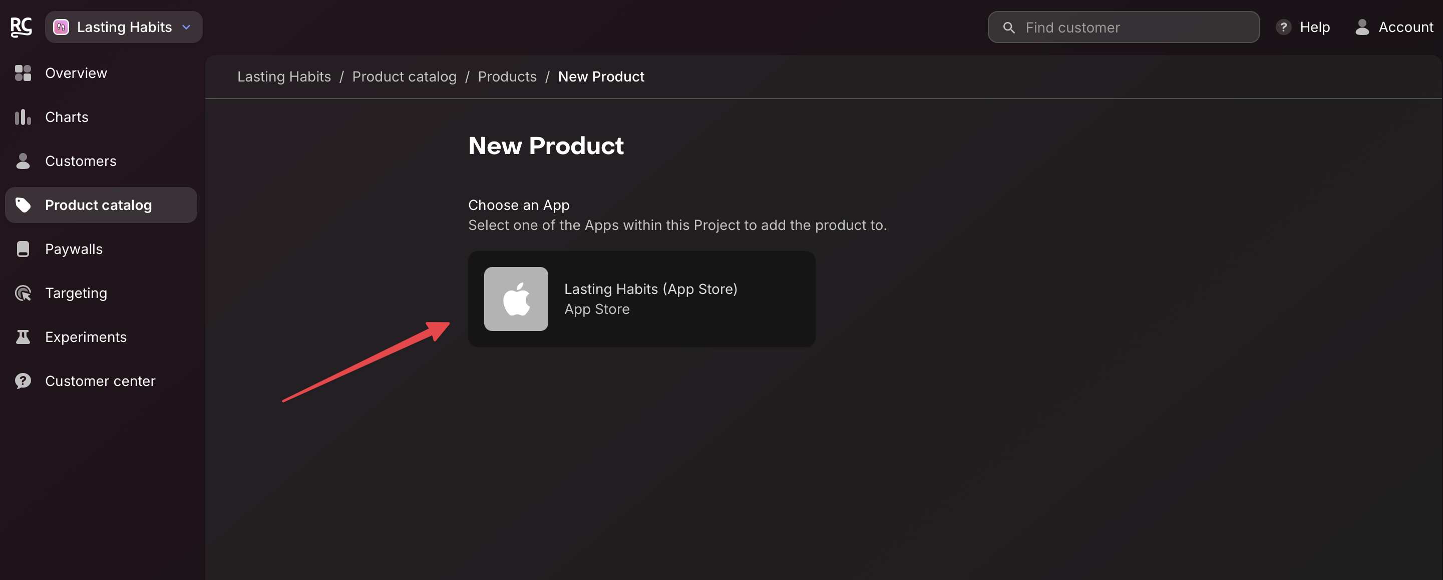 Choose an app